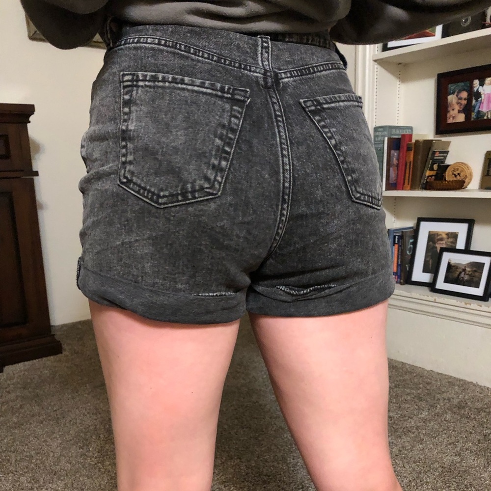 Black Jean shorts